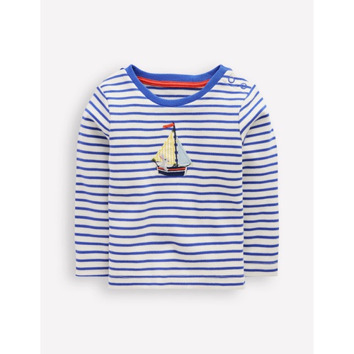 보덴 Boden Long Sleeve Applique T-shirt