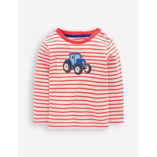 보덴 Boden Long Sleeve Applique T-shirt