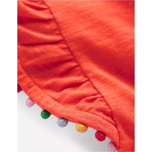 보덴 Boden Frill Sleeve Pom Top