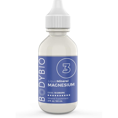  BodyBio - Liquid Magnesium for Muscle Cramps & Muscle Fatigue - High Absorption, Pure, Concentrated Magnesium Supplement - 2oz