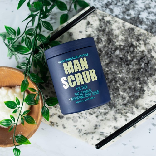  Body Prescriptions Body Scrub for Men, Jar with Twist Top