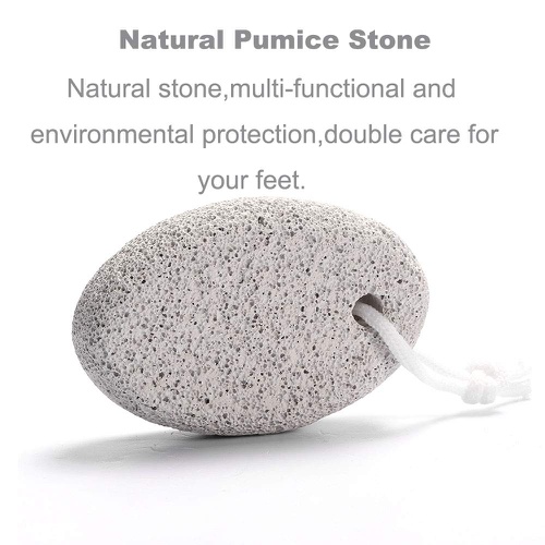  Natural Pumice Stone for Feet, Borogo 2-Pack Lava Pedicure Tools Hard Skin Callus Remover for Feet and Hands - Natural Foot File Exfoliation to Remove Dead Skin, Heels, Elbows, Han