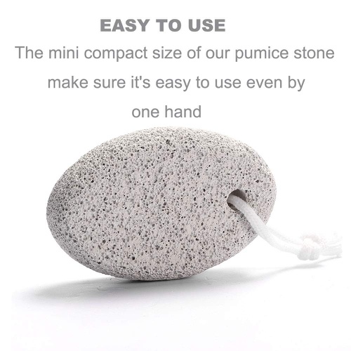  Natural Pumice Stone for Feet, Borogo 2-Pack Lava Pedicure Tools Hard Skin Callus Remover for Feet and Hands - Natural Foot File Exfoliation to Remove Dead Skin, Heels, Elbows, Han