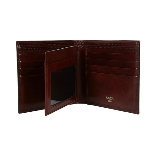  Bosca Old Leather Collection - Eight-Pocket Deluxe Executive Wallet w/ Passcase