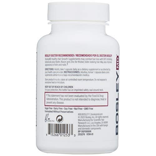  BosleyMD Hair Growth Supplement for Thicker, Stronger Hair. (2 Month Supply)