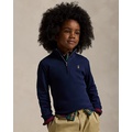 Cotton Interlock Quarter-Zip Pullover