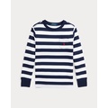 Striped Cotton Long-Sleeve Pocket Tee