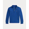 Striped Cotton Quarter-Zip Pullover