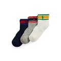 Striped Quarter-Length Sock 3-Pack