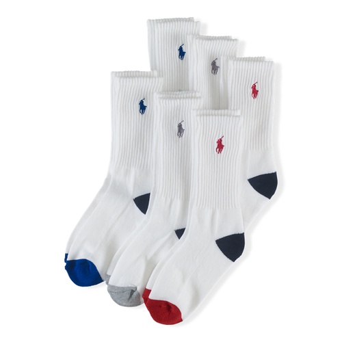 폴로 랄프로렌 Athletic Crew Sock 6-Pack