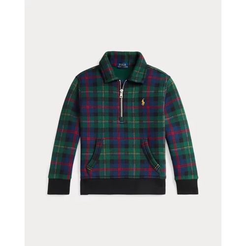 폴로 랄프로렌 Plaid Fleece Collared Sweatshirt