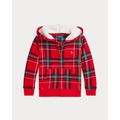 Plaid Fleece Full-Zip Hoodie