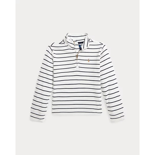 폴로 랄프로렌 Striped Cotton Quarter-Zip Pullover