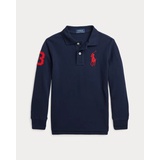 Big Pony Mesh Long-Sleeve Polo