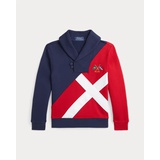 Nautical-Inspired Fleece Sweatshirt