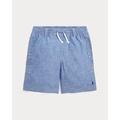 Indigo Chambray Drawstring Short