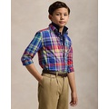 Plaid Cotton Poplin Shirt