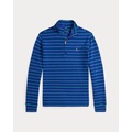 Striped Cotton Quarter-Zip Pullover