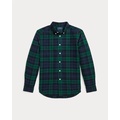 Plaid Cotton Oxford Shirt