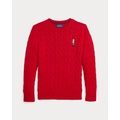 Polo Bear Cable-Knit Cotton Sweater