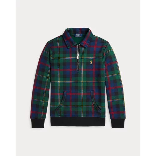 폴로 랄프로렌 Plaid Fleece Collared Sweatshirt