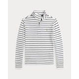 Striped Cotton Quarter-Zip Pullover