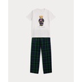 Polo Bear Tee & Flannel Pant Sleep Set