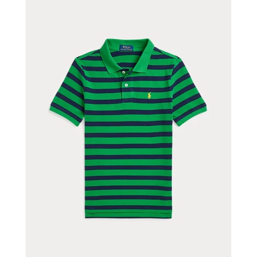 폴로 랄프로렌 Striped Cotton Mesh Polo Shirt