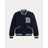 Wool-Blend Letterman Jacket