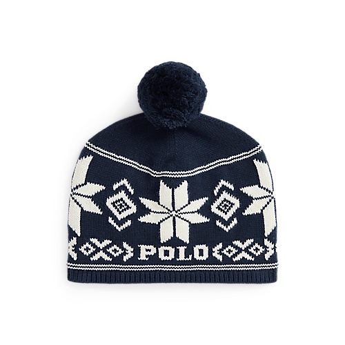 폴로 랄프로렌 Logo Snowflake Cotton-Blend Hat