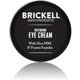 Brickell Men's Products Brickell Mens Restoring Eye Cream for Men, Natural and Organic Anti Aging Eye Balm To Reduce Puffiness, Wrinkles, Dark Circles, Crows Feet and Under Eye Bags, .5 Ounce, Unscent