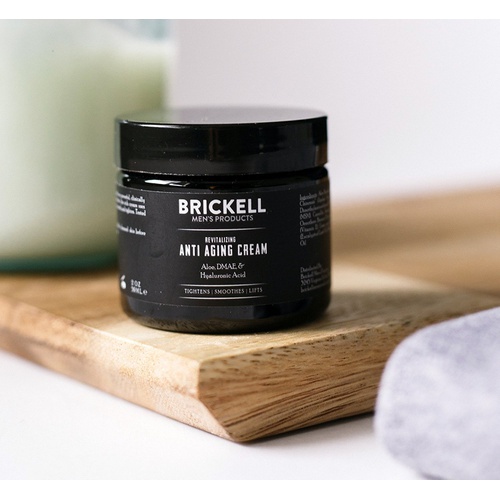  Brickell Men's Products Brickell Mens Revitalizing Anti-Aging Cream For Men, Natural and Organic Anti Wrinkle Night Face Cream To Reduce Fine Lines and Wrinkles, 2 Ounce, Scented