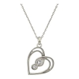 Brighton Infinity Sparkle Petite Heart Necklace