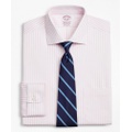 Stretch Madison Relaxed-Fit Dress Shirt, Non-Iron Twill English Collar Bold Stripe