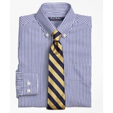 Boys Non-Iron Supima Cotton Broadcloth Bengal Stripe Dress Shirt