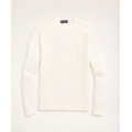 Supima Cotton Cable Crewneck Sweater