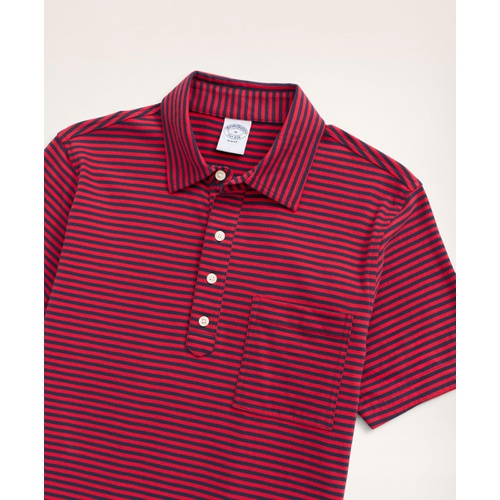 브룩스브라더스 Vintage Jersey Feeder Stripe Polo Shirt