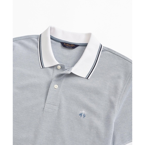 브룩스브라더스 Original Fit Stretch Striped-Trim Polo Shirt