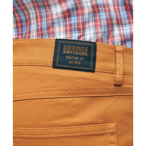 브룩스브라더스 Slim Fit Five-Pocket Stretch Cotton Garment Dyed Pants