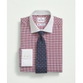 Brooks Brothers X Thomas Mason Cotton Poplin English Collar, Check Dress Shirt