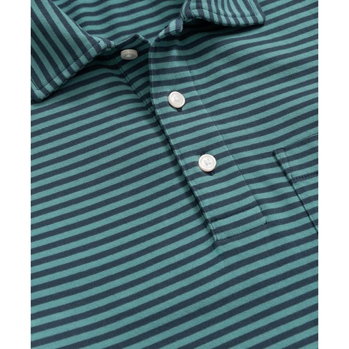 브룩스브라더스 Vintage Washed Cotton Feeder Stripe Polo Shirt