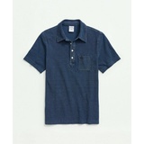 Vintage Pique Indigo Short-Sleeve Polo Shirt