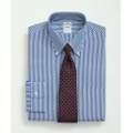 Supima Cotton Poplin Polo Button-Down Collar, Striped Dress Shirt