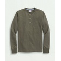 Cotton Henley Long-Sleeve T-Shirt