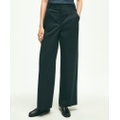 Cotton Twill Wide Leg Pants