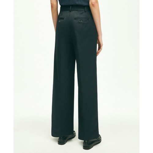 브룩스브라더스 Cotton Twill Wide Leg Pants