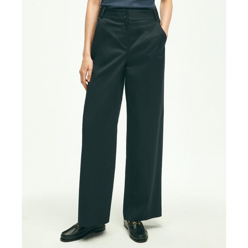 브룩스브라더스 Cotton Twill Wide Leg Pants