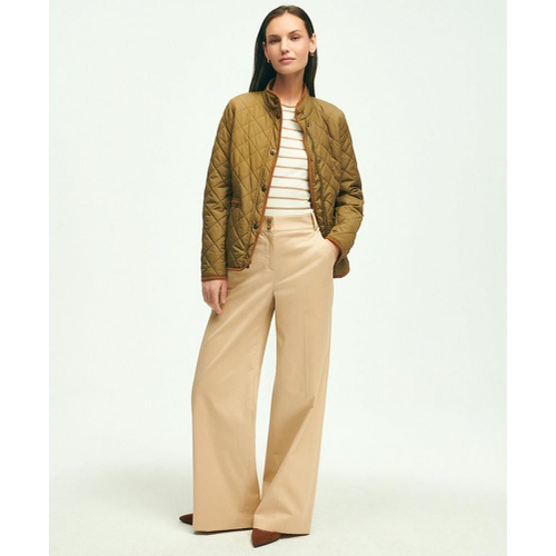 브룩스브라더스 Cotton Twill Wide Leg Pants