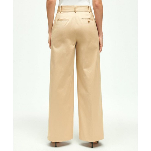 브룩스브라더스 Cotton Twill Wide Leg Pants