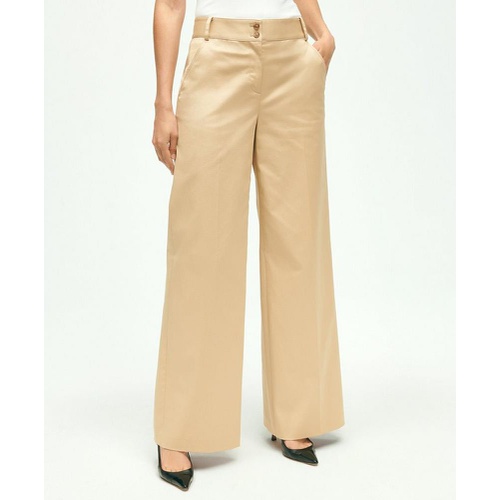 브룩스브라더스 Cotton Twill Wide Leg Pants